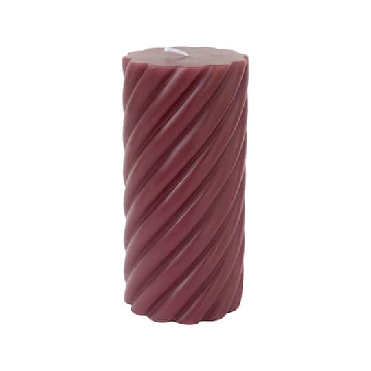 Michaels, 3" x 6" Twisted Scented Pillar Candle by Ashland® – Category: Wax Candles